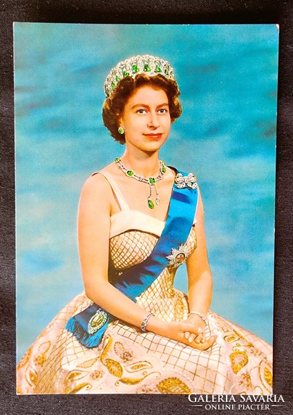 Cca.1954 II. Erzsébet brit királynő +14 nemzetközösségi állam anglikán egyház feje KORABELI FOTÓLAP