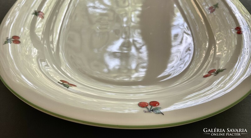 Alföldi vitrine oval bowl offering cherries