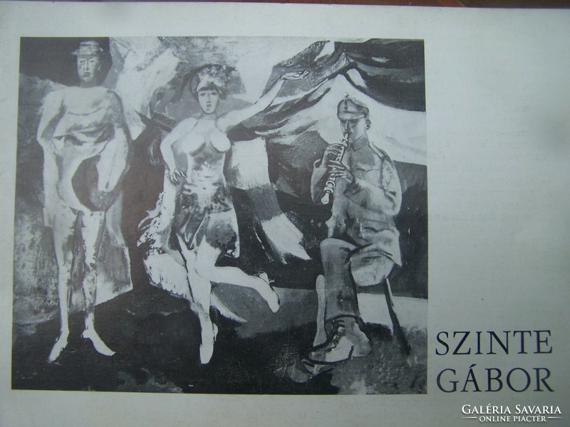 Szinte Gábor kiállítási katalógus 1970-ből