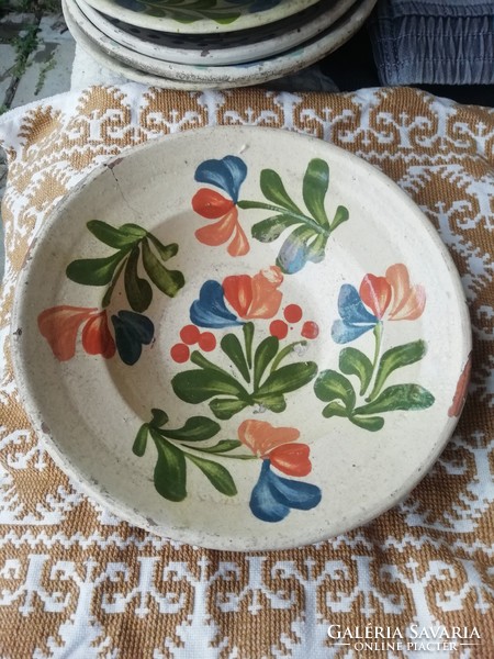 Old folk earthenware plate from Transylvania 9.Collection