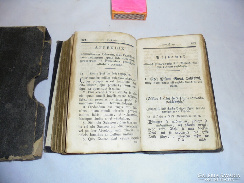 Antik evangélikus, szlovák nyelvű imakönyv, énekes könyv "Funebrál"