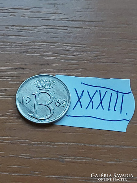 Belgium belgie 25 centimes 1969 xxxiii