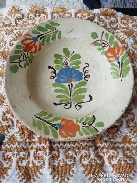 Old folk earthenware plate from Transylvania 3rd Collection