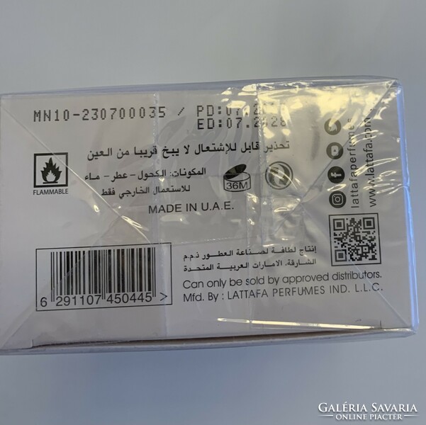 New unopened Dubai Lattafa opulent musk perfume 100 ml at half price