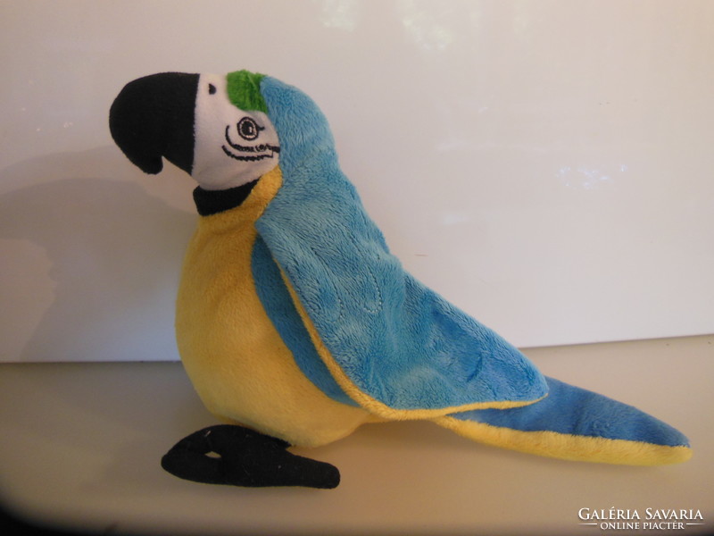 Parrot - 15 x 18 cm - plush - from collection - German - flawless