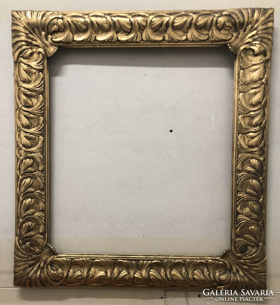 Sensational antique art nouveau painting or mirror frame 75 x 70 cm