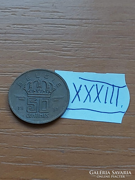 Belgium belgie 50 centimes 1953 xxxiii