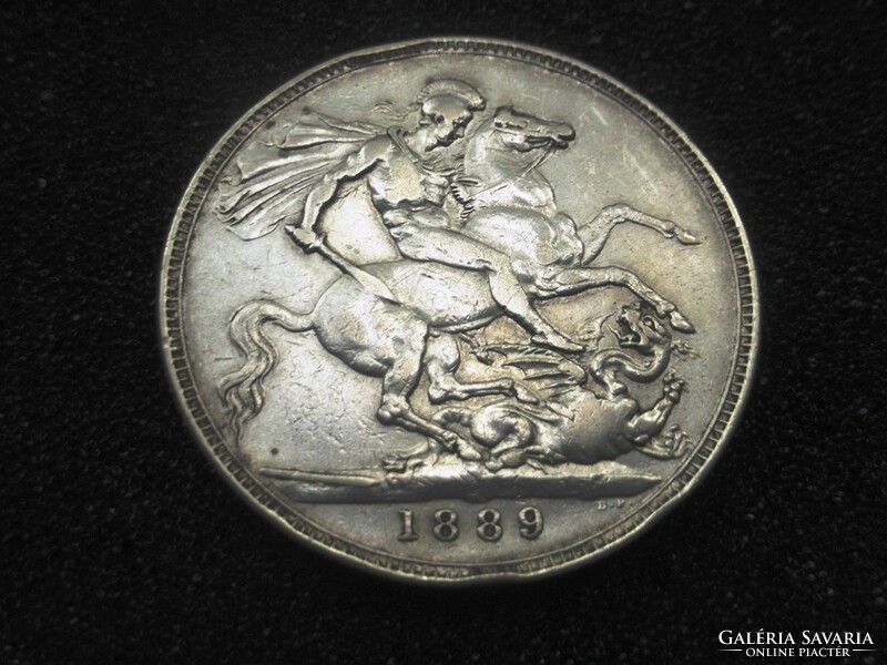 Victoria nagy ezüst 1 Crown 1889