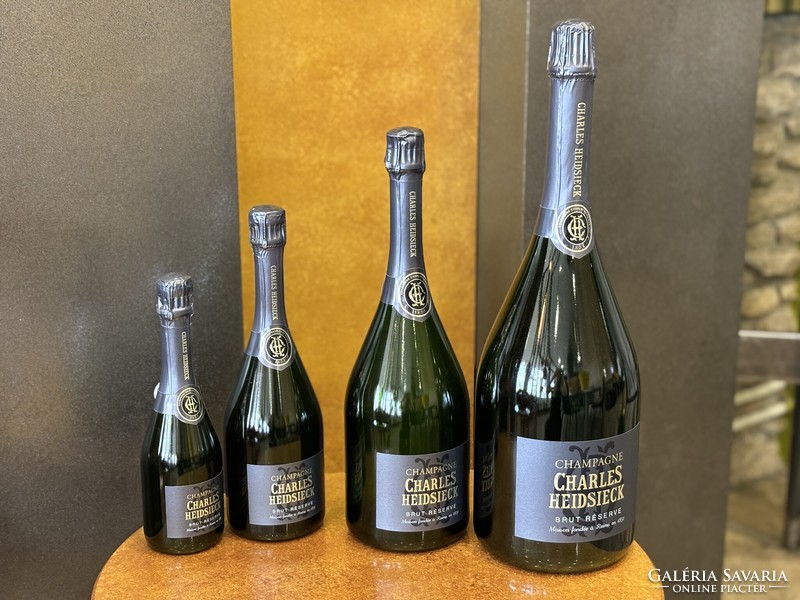 Collection of Charles Heidsieck champagne demo (empty) champagne bottles - collection 4 dummy bottles
