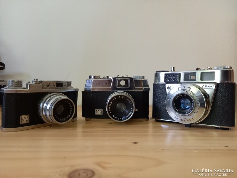 3 film cameras 2 halina 1 kodak