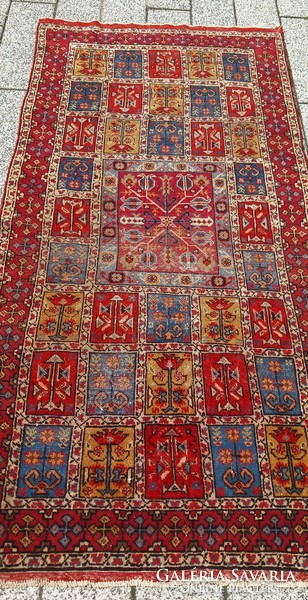 Antik kert mintás kézi csomózású Perzsa szőnyeg ALKUDHATÓ