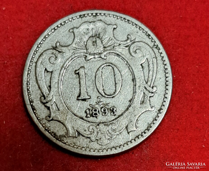 1893. Ausztria 10 Heller (2095)