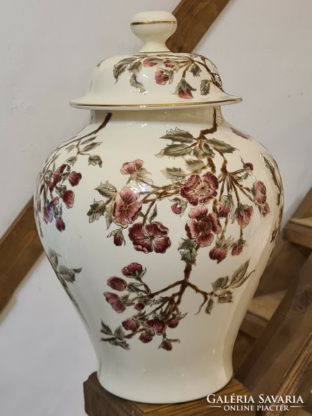 Zsolnay vase with lid, urn vase, 37 cm!
