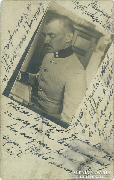 1910 – Hainbrunn. Fotólap, képeslap.