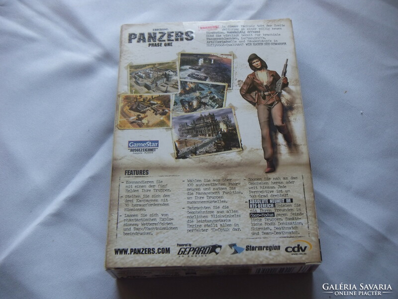 Panzers: Stratégiai Játék  3 db lemez + Leírás 2004 Eredeti Kiadás Új