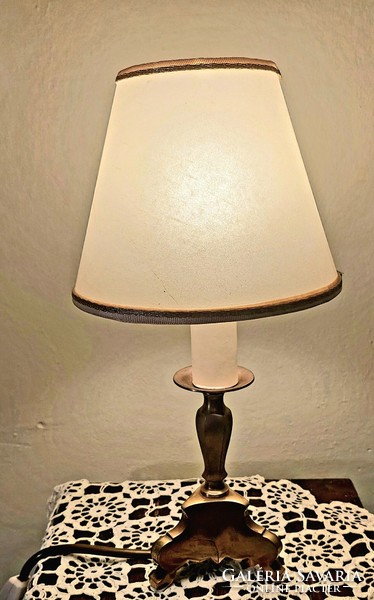 Antique copper table lamp!