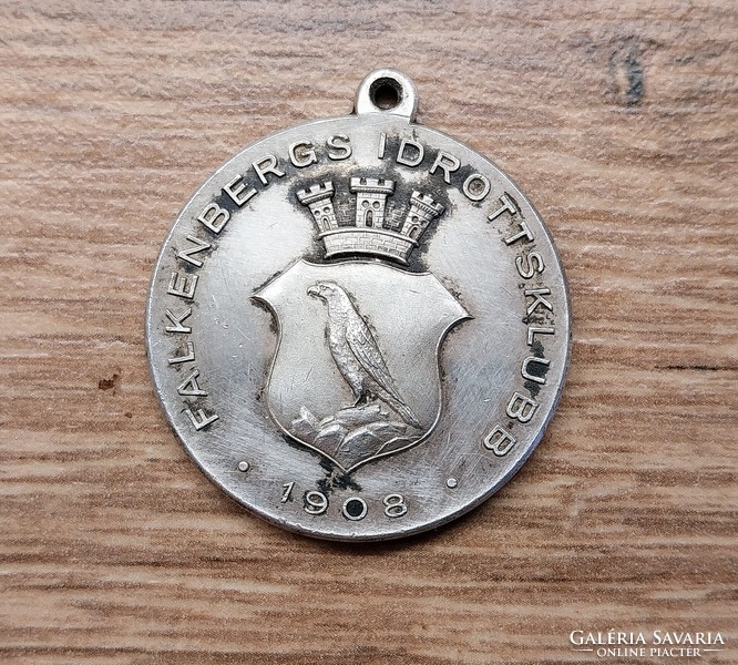 Swedish silver sports medal Falkenbergs idrottsklubb 1908