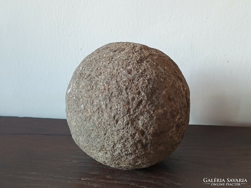 Nice large antique stone cannon ball