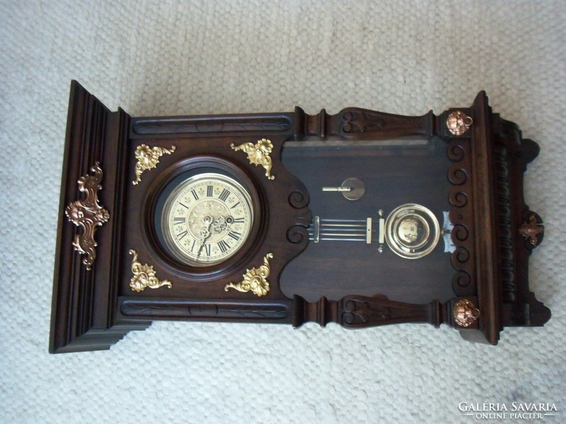 Antique custom-made pendulum wall clock