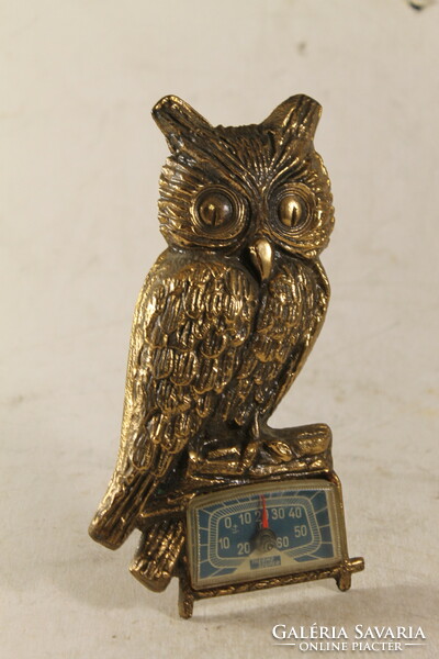 Bronzed owl thermometer 908