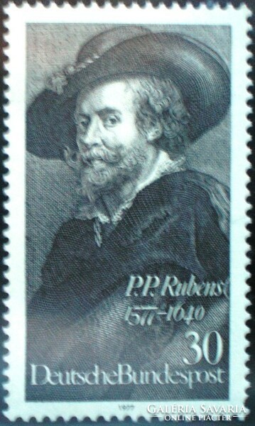 N936 / Germany 1977 p.P.Rubens painting stamp postal clerk