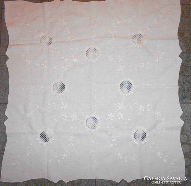 Tablecloth with openwork embroidery - 73 cm x 73 cm
