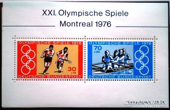 Nb12 / Németország 1976 Olimpia - Montreál blokk postatiszta
