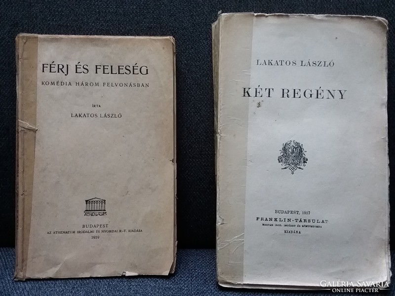 Lakatos László regényei (1917, 1919)-egyetlen kiadások