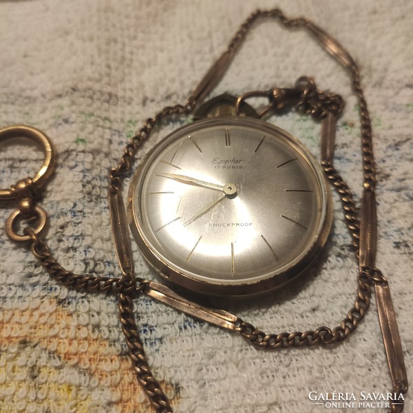 A collector's eppler swiss pocket watch in good condition.