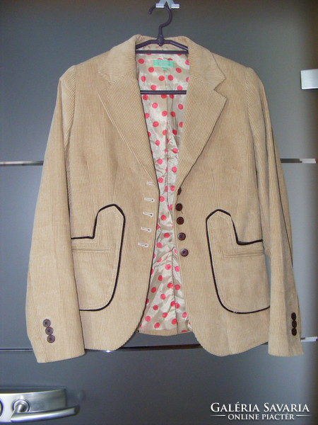 Vilagallo women's blazer, jacket, corduroy jacket size 38