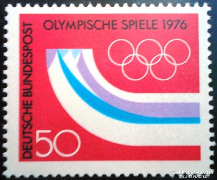 N875 / Germany 1976 Winter Olympics stamp postal clerk