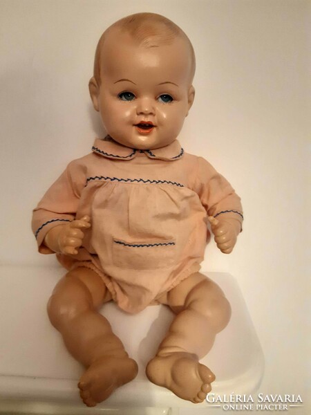 Old antique Kämmer&reinhardt doll with textile body approx. 39 Cm