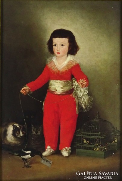 1R195 Francisco Goya : Manuel Osorio Manrique de Zúñiga nyomat ~Az eredeti kép 1788