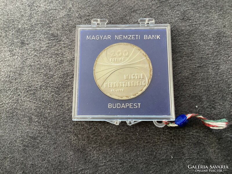 Hungarian Academy of Sciences - silver HUF 200 commemorative medal 1975.