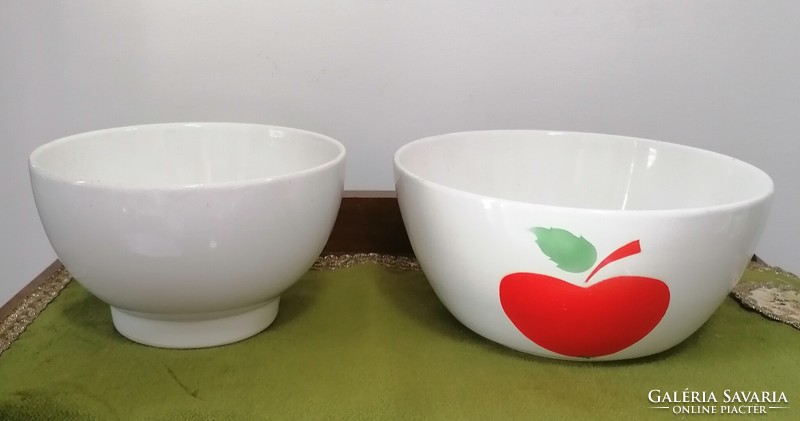 Old granite deep bowl 1 apple + 1 plain