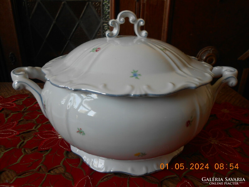 Zsolnay flower soup bowl