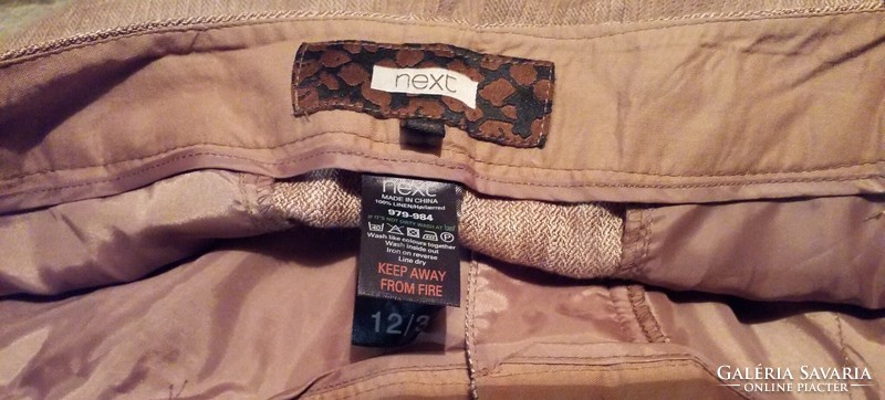 Next women's quality linen trousers uk12