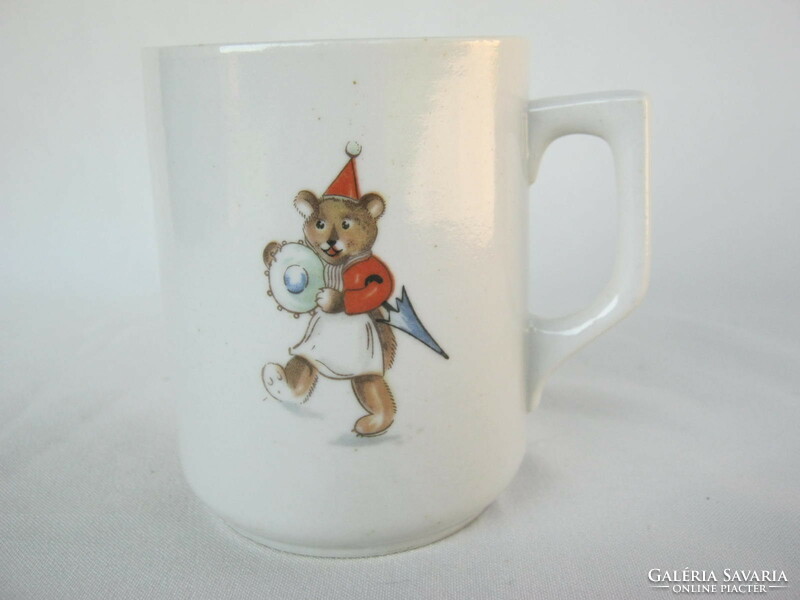 Zsolnay porcelain fairy tale pattern children's mug macis rare collector's item
