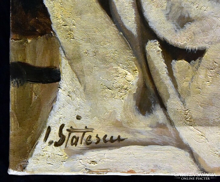 Ion statescu (1892-1968): nude with white shroud