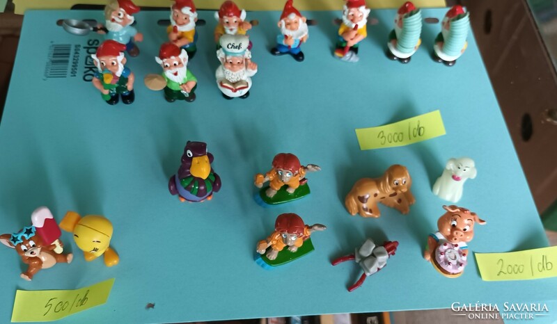 Kinder figurines, hand-painted pieces from ~1985.