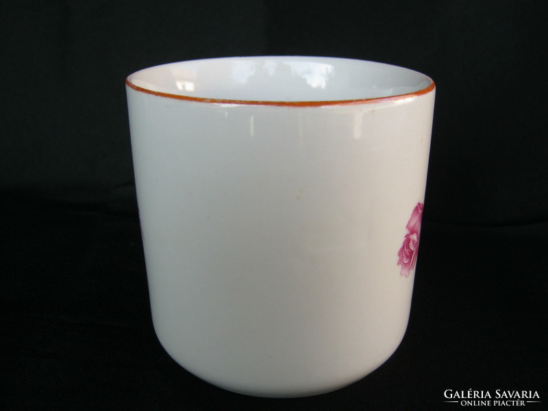 Zsolnay porcelain rose mug