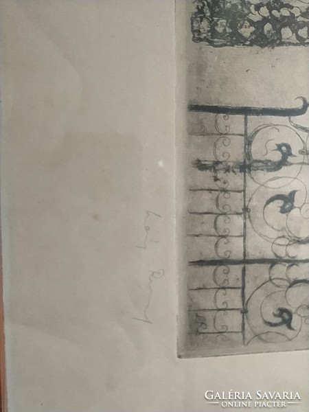 Láng Rudolf  Edgar Allan Poe  illusztrácio, kép, rézkarc, nyomat