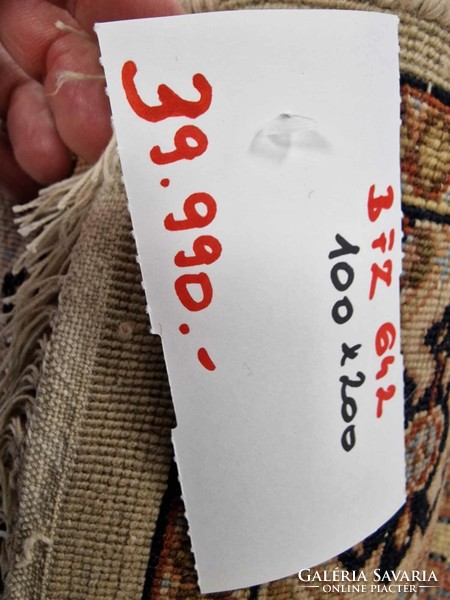 Boteh minta, 100x200 kézi csomózású gyapjú perzsa szőnyeg BFZ642