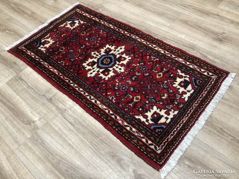 Hosseinabad - Iranian hand-knotted woolen Persian rug, 70 x 131 cm