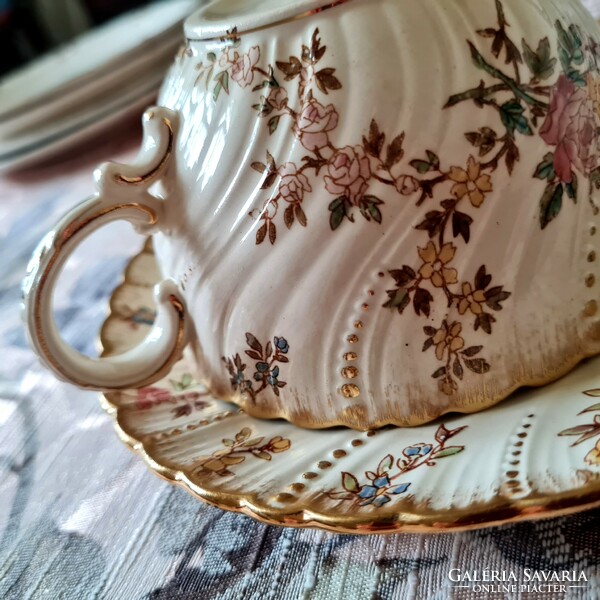 Sarreguemines xv. Louis large earthenware tea cup