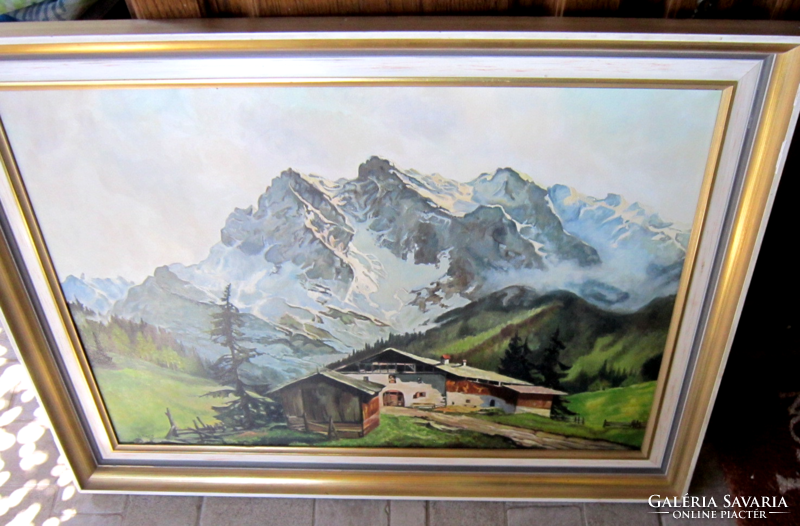Painting alpine landscape l. Riegel