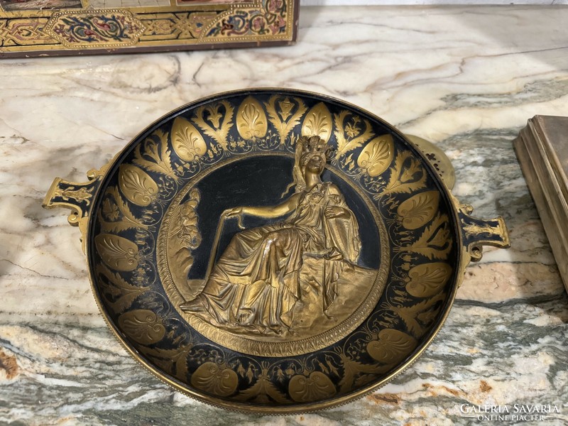Antik empire  bronz tál eladó