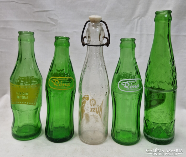 Retro szénsavas üdítő italos üvegek szép állapotban együtt eladók
