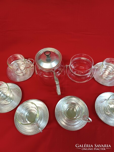 Retro glass coffee/tea set