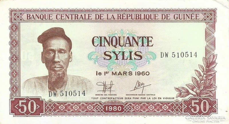 500 sylis 1980 Guinea hajtatlan